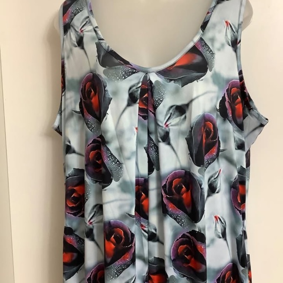 NEW Gorgeous Roses Jumpsuit w Pockets 1X-XXL - Picture 3 of 5